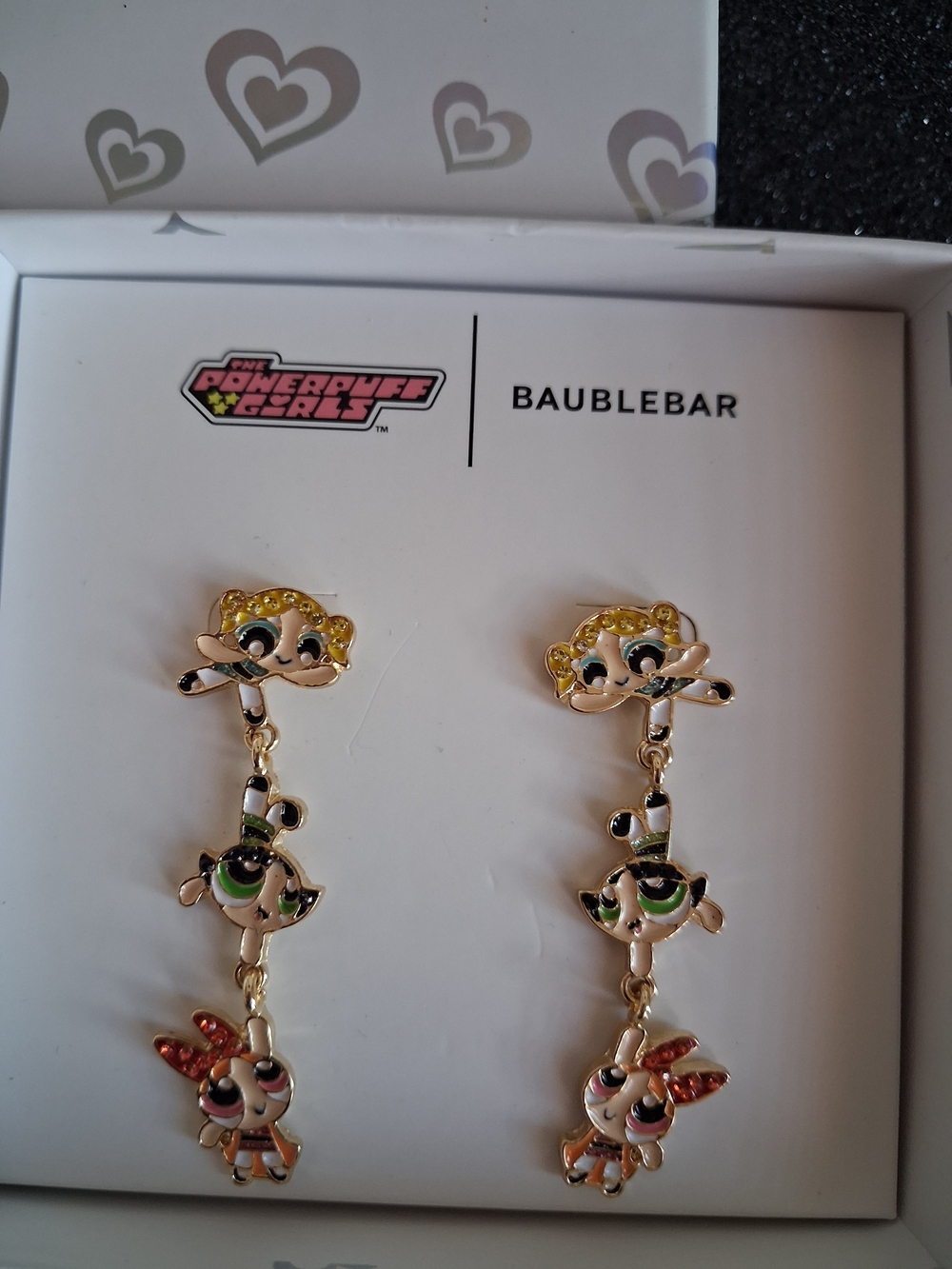 BaubleBar x Powerpuff Girls Gold Tone Dangle Earrings